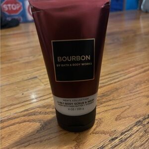 Bath & Body Works Bourbon Body Scrub & Wash - Red and Black